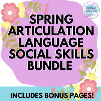 Preview of Speech Spring Articulation, Language, & Social Skills Bundle