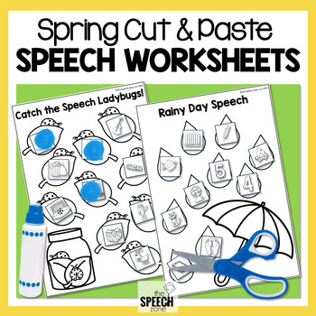 Preview of Spring Articulation Speech Activity Crafts