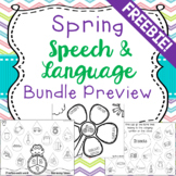 Spring Speech and Language Bundle Preview FREEBIE