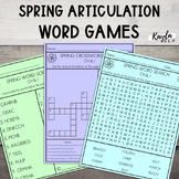 Spring Articulation Word Games