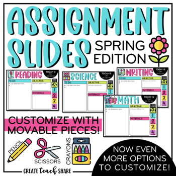 Preview of Spring Assignment Slides | Google Slides and PowerPoint | Classroom Management