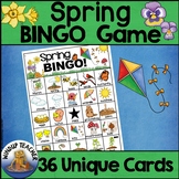 Spring BINGO Game - Fun Spring & Plant Cycle Vocabulary Activity