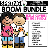 Spring BOOM BUNDLE -9 Boom Cards Decks for Preschool Math 