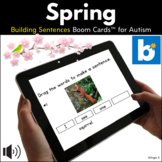 Spring Speech Therapy BOOM CARDS™ with Pictures Building S