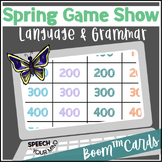 Spring Language & Grammar Boom Cards™  Game Show for Elementary
