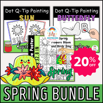 Preview of Spring BUNDLE | Dot Marker & Collaborative Art Poster PACK