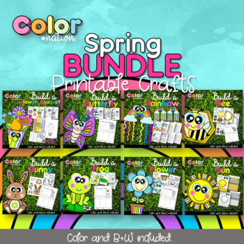 Preview of Spring BUNDLE of Printable Craft's - March/April Coloring Pages