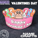Cupid Name Crafts and Activities- Valentine's Day Hat Writ