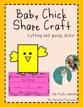 Preview of Spring Baby Chick Shape Craft (Cut & Paste)