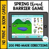Spring Barrier Game BOOM Cards™️ Speech Therapy - Speaking