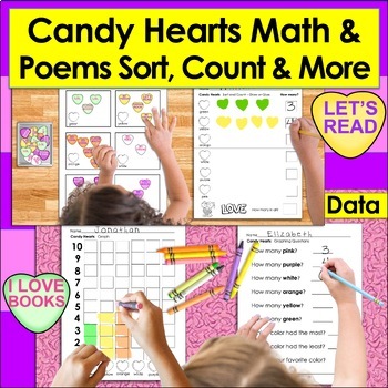 Valentine's Day Activities:  Candy Hearts Math and Literacy