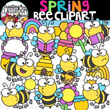 Preview of Spring Bee Clipart {Spring Clipart}