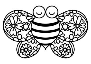 Download Bee Coloring Sheet Worksheets Teaching Resources Tpt