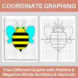 Spring Bee Coordinate Graphing Plotting Points Ordered Pai