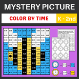 Spring Bee Telling Time Mystery Pictures Analog Clocks and