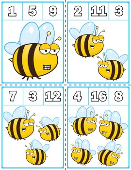 Clip Cards Numbers 11-20 Worksheets & Teaching Resources | TpT