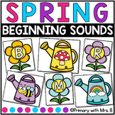 Spring Beginning Sound Recognition Activity | Literacy Center