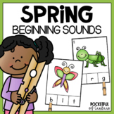 Spring Beginning Sounds Clip Cards