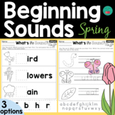 Spring  Beginning Sounds Worksheets