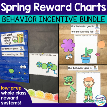 Preview of Spring Behavior Management | Build-a-Reward ™ Whole Class Reward System Bundle