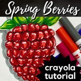 Spring Berries Crayola Drawing Tutorial | Step by Step | M