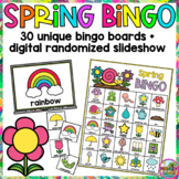 Spring Bingo Activity Game with Digital Randomized Slideshow