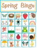 Spring Bingo | Colorful Spring Graphic Characters BINGO Ga