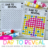 Spring Bingo Dauber Activities - Color Words Activities - 