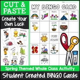 Spring Bingo Game | Cut and Paste Activities Bingo Template