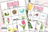 Spring Bingo Game in Spanish