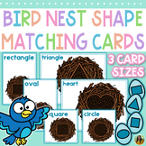 Spring Bird Nest Shape Matching Cards and Mats | Preschool