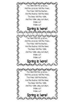 Spring Bird's Nest Craft with Poem by Rolan Thru Pre-K | TPT