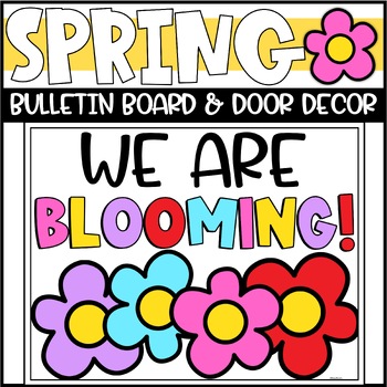 Preview of Spring Blooming Bulletin Board or Door Decoration