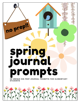 Preview of Spring Journal Prompt Bundle