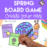 Create Your Own  Board Game Project | Spring Activity