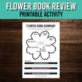 Spring Book Report Flower Poster | April and May Printable