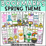 Spring Bookmarks for March, April, May |  Bright Colors an