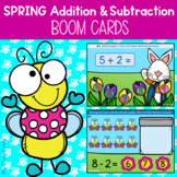 Spring Boom Cards: Addition and Subtraction (Math Boom Car