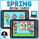 Spring Boom Cards CVC words and Sight Words with Audio Sound