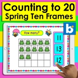 Spring Boom Cards Math Counting to 20 With Spring Ten Frames