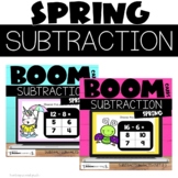 Spring Boom Cards™ Subtraction Facts to 20 Bundle for 1st 