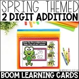 Spring Boom Cards for 2 Digit Addition Without Regrouping 