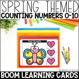 Spring Boom Cards for Counting to 10 and Matching Numbers 0-10