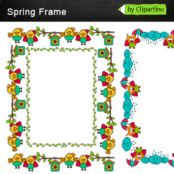 spring borders and frames