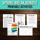 Spring Break Activity Bundle | April Creative Writing and 
