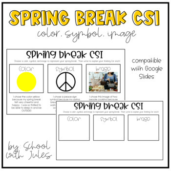 Preview of Spring Break CSI (DIGITAL version only - Google Slide compatible )