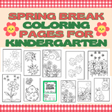 Spring Break Coloring Pages for Kindergarten
