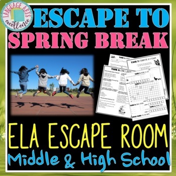 Preview of Spring Break ELA Escape Room