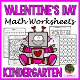 Valentine's Day - Kindergarten Valentine's Day Math Worksheets