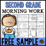 FREE Second Grade Morning Work (Free Sample)